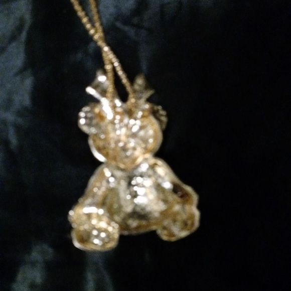 🎉Crystal Teddy Bear Pendant Necklace - Picture 7 of 7